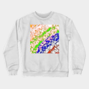 Colorful abstract glitter sparkle art design Crewneck Sweatshirt